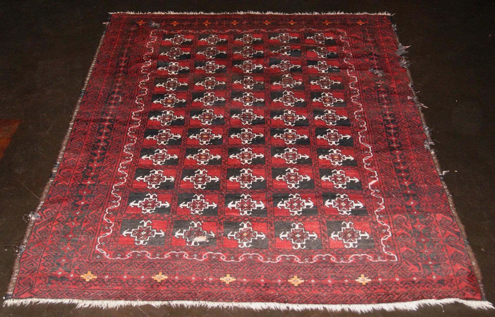 Baluch rug repair