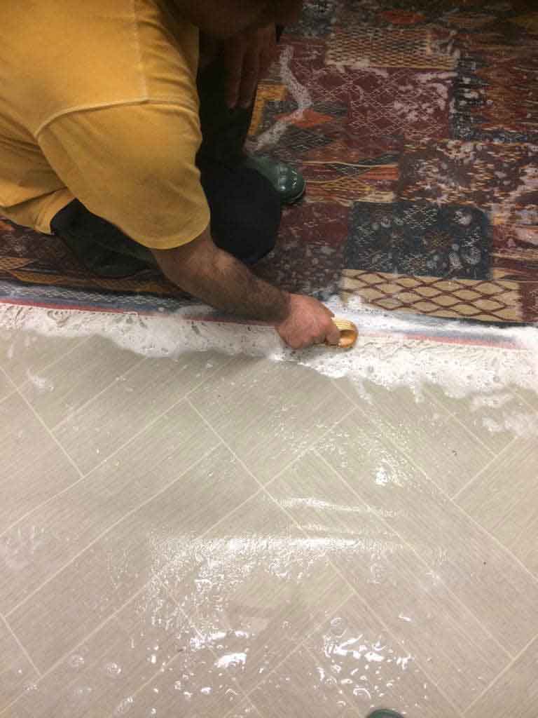 Rug cleaning process rug cleaning process