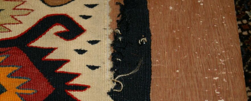 Kilim restoration After Kilim restoration After